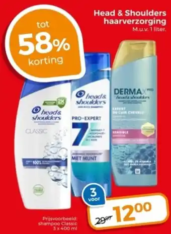 Trekpleister Head & Shoulders haarverzorging aanbieding