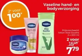 Trekpleister Vaseline hand en bodyverzorging aanbieding