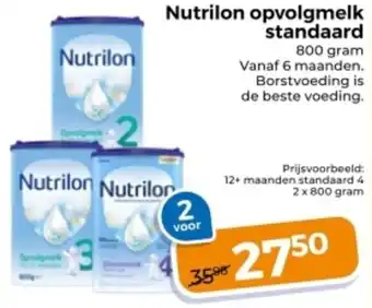 Trekpleister Nutrilon opvolgmelk standaard aanbieding