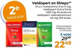 Trekpleister Valdispert en Shiepz aanbieding