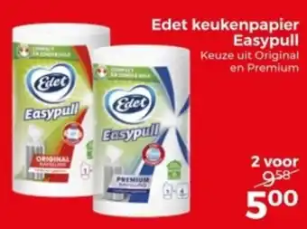 Trekpleister Edet keukenpapier Easypull aanbieding