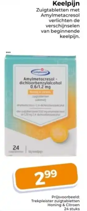 Trekpleister Keelpijn aanbieding