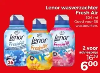 Trekpleister Lenor wasverzachter Fresh Air aanbieding