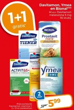 Trekpleister Davitamon, Ymea en Bional aanbieding