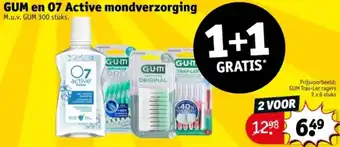 Kruidvat GUM en 07 Active mondverzorging aanbieding