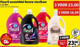 Kruidvat Fleuril wasmiddel Renew vloeibaar aanbieding