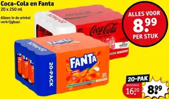 Kruidvat Coca-Cola en Fanta aanbieding