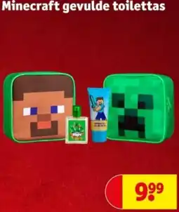 Kruidvat Minecraft gevulde toilettas aanbieding