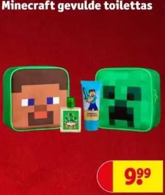 Kruidvat Minecraft gevulde toilettas aanbieding