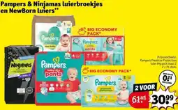 Kruidvat Pampers & Ninjamas luierbroekjes en NewBorn luiers aanbieding