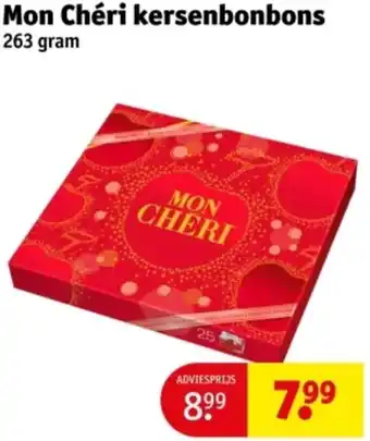 Kruidvat Mon Chéri kersenbonbons aanbieding
