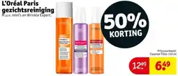 Kruidvat L'Oréal Paris gezichtsreiniging aanbieding