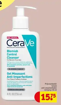 Kruidvat Cerave anti-onzuiverheden reiniging aanbieding