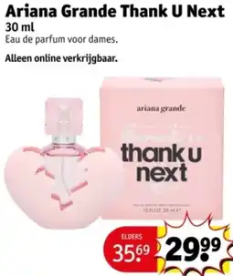 Kruidvat Ariana Grande Thank U Next aanbieding