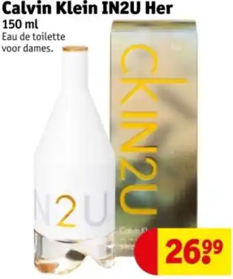 Kruidvat Calvin Klein IN2U Her aanbieding