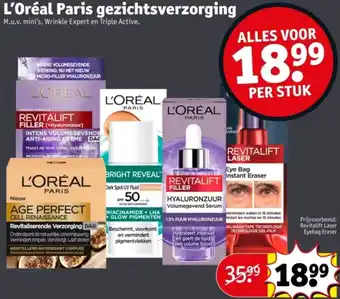 Kruidvat L'Oréal Paris gezichtsverzorging aanbieding