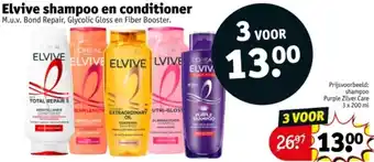 Kruidvat Elvive shampoo en conditioner aanbieding