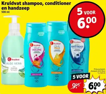 Kruidvat Kruidvat shampoo, conditioner en handzeep aanbieding