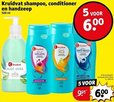 Kruidvat Kruidvat shampoo, conditioner en handzeep aanbieding