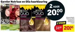 Kruidvat Garnier Nutrisse en Olia haarkleuring aanbieding