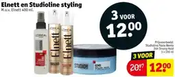 Kruidvat Elnett en Studioline styling aanbieding
