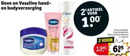 Kruidvat Dove en Vaseline hand en bodyverzorging aanbieding
