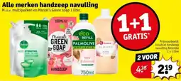 Kruidvat Alle merken handzeep navulling aanbieding