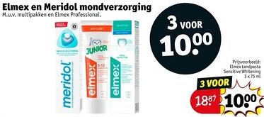 Kruidvat Elmex en Meridol mondverzorging aanbieding
