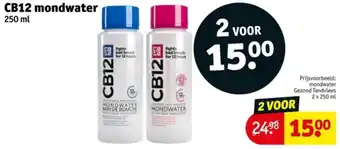 Kruidvat CB12 mondwater aanbieding