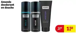 Kruidvat Amando deodorant en douche aanbieding