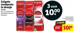 Kruidvat Colgate tandpasta in doosje aanbieding