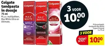 Kruidvat Colgate tandpasta in doosje aanbieding