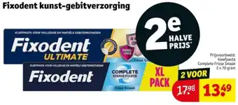Kruidvat Fixodent kunst-gebitverzorging aanbieding