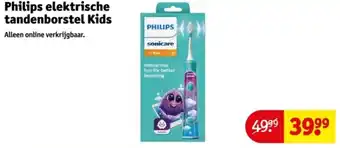 Kruidvat Philips elektrische tandenborstel Kids aanbieding