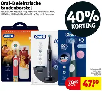 Kruidvat Oral-B elektrische tandenborstel aanbieding