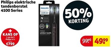 Kruidvat Philips elektrische tandenborstel 4100 Series aanbieding