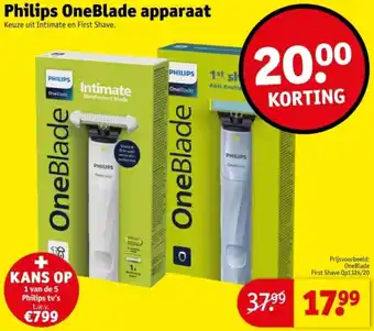 Kruidvat Philips OneBlade apparaat aanbieding