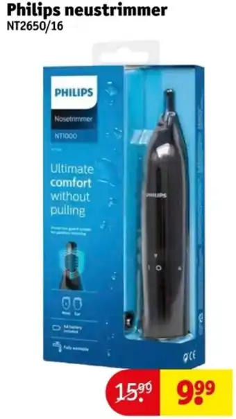 Kruidvat Philips neustrimmer NT2650/16 aanbieding