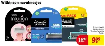 Kruidvat Wilkinson navulmesjes aanbieding