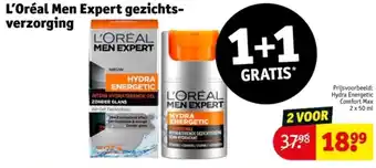 Kruidvat L'Oréal Men Expert gezichtsverzorging aanbieding