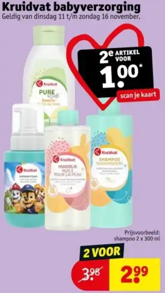 Kruidvat Kruidvat babyverzorging aanbieding