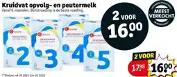 Kruidvat Kruidvat opvolg en peutermelk aanbieding