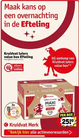 Kruidvat Kruidvat luiers value box Efteling aanbieding