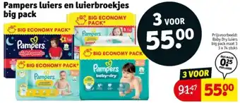 Kruidvat Pampers luiers en luierbroekjes big pack aanbieding