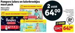 Kruidvat Pampers luiers en luierbroekjes maxi pack aanbieding