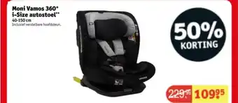 Kruidvat Moni vamos 360° i-size autostoel aanbieding