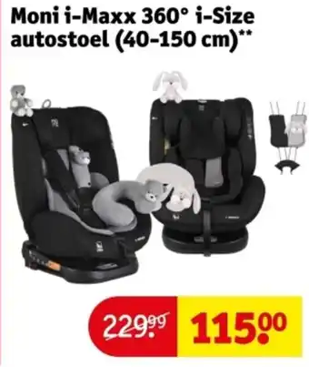 Kruidvat Moni i-maxx 360° i-size autostoel aanbieding