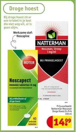 Kruidvat Droge hoest aanbieding