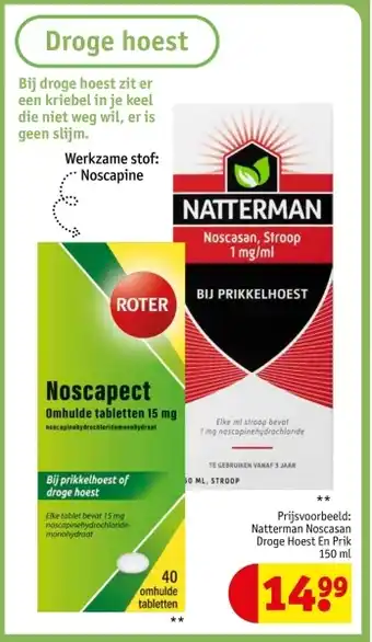 Kruidvat Droge hoest aanbieding