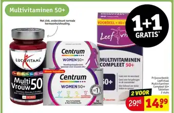 Kruidvat Multivitaminen 50+ aanbieding